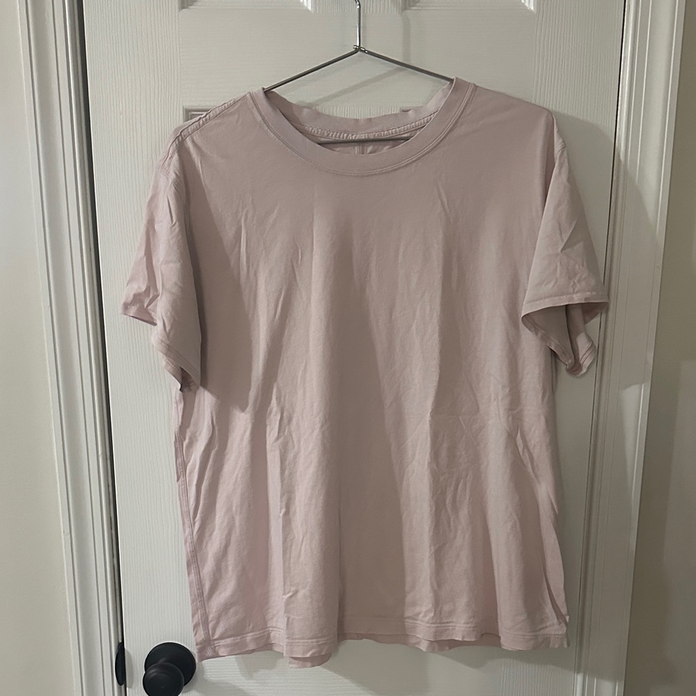 lululemon All yours cotton t shirt  Light Pink